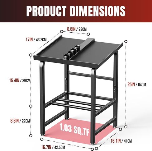 Dumbbell Rack Only Weight Stand For Adjustable Weight 500lbs Load up Heavy Duty for Home Gym（No Dumbbell, Rack Only） in Kuwait