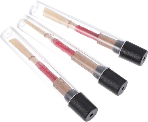HANABASS 3 Pcs Handmade Oboe Reeds Wooden Material Individually Packed with Storage Boxes Suitable for Wind Instrument Players and Oboe Performance in Saudi Arabia