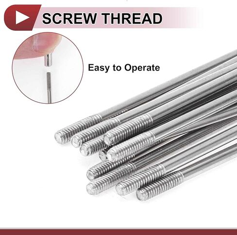 12 Set 14G Bicycle Spokes 193mm Bike Wheel Spokes 304 Stainless Steel Silver Tone in Kuwait