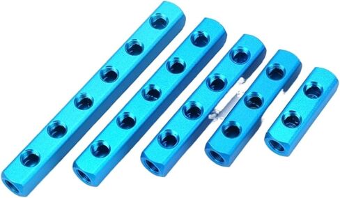 1 قطعة 1/4 "منفذ خيط الأنابيب القياسي البريطاني 2 3 4 5 6 7 8 9 طريقة موصل هوائي الألومنيوم المنوع كتلة الفاصل موصل تركيبات (3 طريقة 6 ميناء) in Kuwait