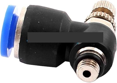 5 قطعة (M5) 5 مللي متر ذكر الموضوع إلى 6 مللي متر ضياء أنبوب الكوع هوائي تدفق الهواء سرعة تحكم تركيبات صمام الهواء تركيب سريع SLA6-M5 in Kuwait