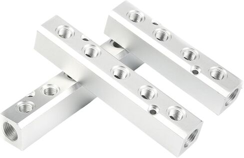 1 قطعة PT الموضوع ميناء 2 3 4 5 6 طريقة هوائي موصل سريع خرطوم هواء الألومنيوم المنوع كتلة الفاصل موصل تركيبات (6 طريقة 8 ميناء) in Kuwait