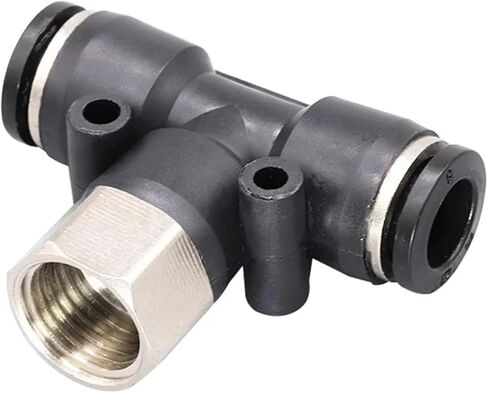 1pcs PTF Pneumatic Quick Connector N1/8" 1/4" 3/8" 1/2" NPT Internal Thread T-shaped tee British Pipe 5/32 1/4 5/16 3/8 PU Air Pipe(PTF 5l16-N03(NPT3l8)) in Saudi Arabia