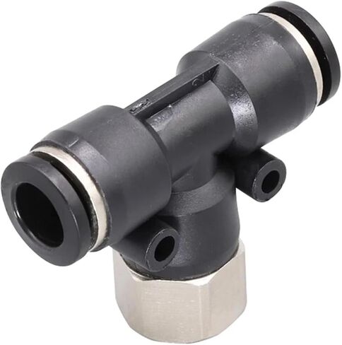 1pcs PTF Pneumatic Quick Connector N1/8" 1/4" 3/8" 1/2" NPT Internal Thread T-shaped tee British Pipe 5/32 1/4 5/16 3/8 PU Air Pipe(PTF 5l16-N03(NPT3l8)) in Saudi Arabia