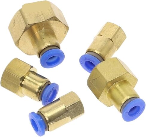 1 قطعة PCF "OD خرطوم أنبوب 4 مللي متر-12 مللي متر موصل هوائي 1/8 ''1/4'' 3/8 ''الأنابيب القياسية البريطانية أنثى موضوع دفع في المناسب (12 مللي متر OD خرطوم ، 1/4") in Kuwait