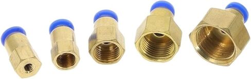 1 قطعة PCF "OD خرطوم أنبوب 4 مللي متر-12 مللي متر موصل هوائي 1/8 ''1/4'' 3/8 ''الأنابيب القياسية البريطانية أنثى موضوع دفع في المناسب (12 مللي متر OD خرطوم ، 1/4") in Kuwait