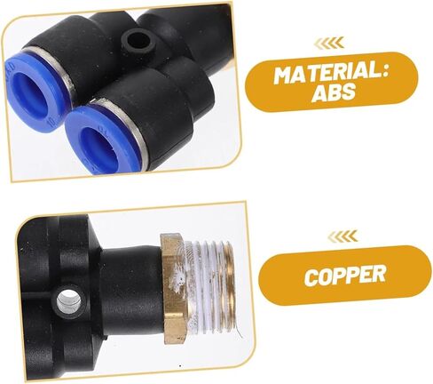 1pcs PX Pneumatic Air Connector Fitting Y Shaped 4/6/8/10/12mm Male Thread M5 1/8" 1/4" 3/8" 1/2" Hole Straight Hose Quick Connectors(PX4-01(5Pcs)) in Saudi Arabia