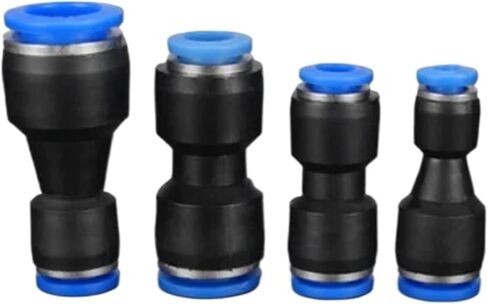 1pcs PG Air Pneumatic 10mm 8mm 6mm 12mm 16mm 4mm OD Hose Tube Touch Push Into Straight Gas Plastic Quick Connectors Fitting(Red,OD8MM- 6MM(5pcs)) in Saudi Arabia