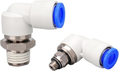 1 قطعة KSL NRL عالية السرعة الروتاري هوائي اقتران سريع أنابيب هواء 4 6 8 10 12 مللي متر اقتران سريع خيط خارجي L الكوع 1/8 1/4 3/8 1/2(KSL8-01) in Kuwait