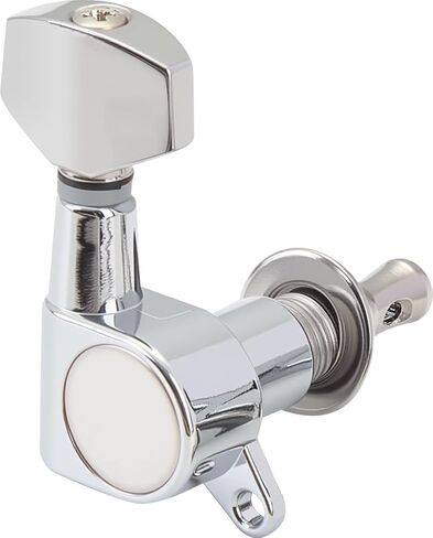 أوتاد ضبط الجيتار 6R، رؤوس آلة صغيرة مربعة محكمة الغلق، 6 موالفات جيتار صوتية مضمنة، آلات ضبط جيتار بديلة سلسة (نيكل) in Kuwait