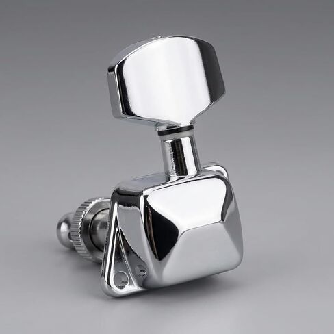 6Pcs Semi-closed Guitar Tuners,3L3R Semi-Closed Guitar String Tuning Pegs,Machine Heads Tuner Knobs Tuning Keys with Nuts for Acoustic or Electric Guitar in Kuwait