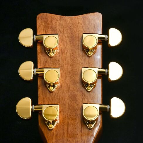 FXJXB 18:1 Guitar Tuning Pegs 3x3 Standard Guitar Tuners Electric Or Acoustic Guitar Tuning Keys Machine Heads Replacement-Gold(3R+3L) in Saudi Arabia