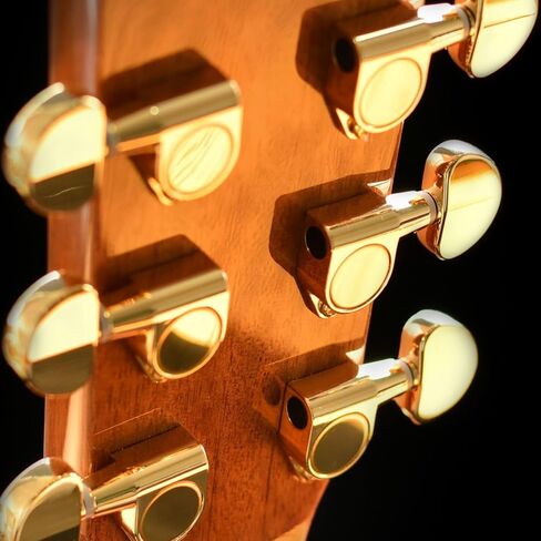 FXJXB 18:1 Guitar Tuning Pegs 3x3 Standard Guitar Tuners Electric Or Acoustic Guitar Tuning Keys Machine Heads Replacement-Gold(3R+3L) in Saudi Arabia