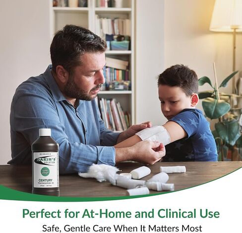 Dakin's Solution Quarter-Strength 0.125% Sodium Hypochlorite Wound Cleanser for Acute and Chronic Wounds, Non-cytotoxic Antimicrobial No-Rinse Gentle Formula, Home or Clinical Use, 2-Pack 16 oz in Kuwait