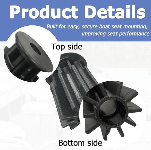 جلبة Hi-Lo، محول قاعدة المقعد 2171032 لعمود 2-3/8 بوصة، جلبة قاعدة مقعد القارب تناسب حامل دوار مقعد Hi-Lo in Kuwait