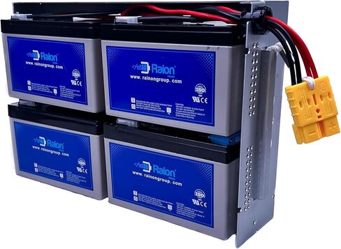 Raion Power 96V 5.5Ah Compatible RBC152 Replacement High Rate Discharge Battery for APC UPS SRT3000RMXLA, SRT3000RMXLI, SRT3000MXLT, SRT3000XLA, SRT3000XLI, SRT3000XLT, SRT3000XLW-IEC, SRT96BP, & more in Kuwait