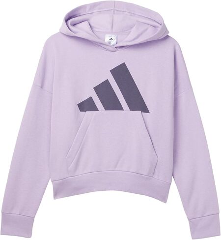 adidas girls Essential Big Logo Fleece Hooded Pullover (Big Kid) in Saudi Arabia