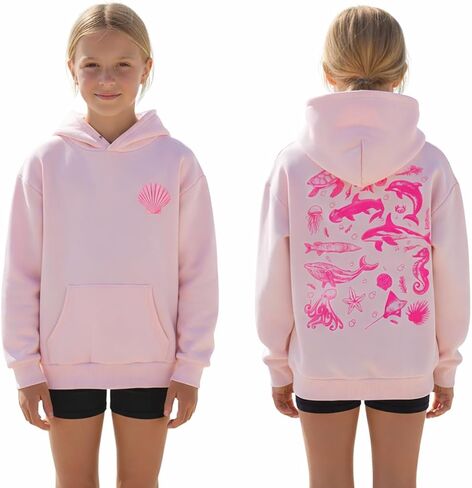 Cute Graphic Hoodie for Teen Girls Juniors Y2k Preppy Aesthetic Sweatshirt Clothes in Saudi Arabia