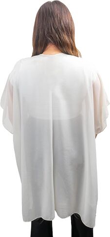 Jessica McClintock Rose Chain Print Rhinestone Beach Cover Up Swimsuit Sheer Kimono Cardigan in Kuwait