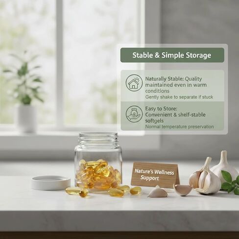 لومين مستخلص الثوم المعمر، مستخلص الثوم المعمر Elare عديم الرائحة، كبسولات مستخلص الثوم العضوي 300 عدد in Kuwait