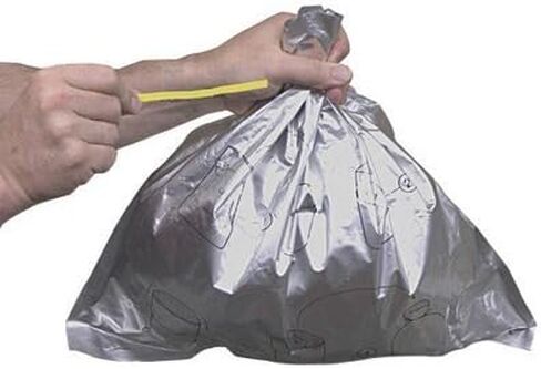 Justrite 20" X 18" Gray LDPE Disposable Bucket Liner with Twist Ties (for Smoker's Cease-Fire and Elite Smoker’s Cease-Fire Cigarette Butt Receptacle) (10 Packs) in Saudi Arabia