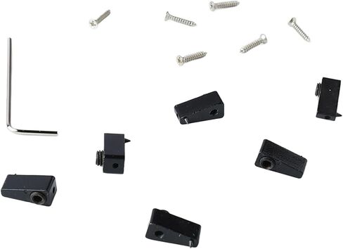 Guitar String Locking Nut, 6 Pcs Triangular Black Zinc Alloy Electric Guitar String Locking Nut for Electric Headless Bass Guitar in Saudi Arabia
