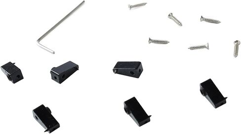 Guitar String Locking Nut, 6 Pcs Triangular Black Zinc Alloy Electric Guitar String Locking Nut for Electric Headless Bass Guitar in Saudi Arabia