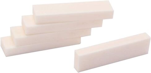 Alnicov 5 PCS 40x10x5mm Blanks Bone Guitar Nut，for Guitar Ukulele Parts in Saudi Arabia