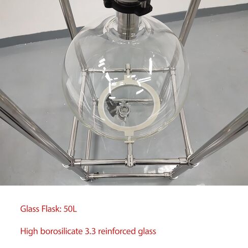 50L Glass Collection Bottle Glass Flask for Stainless Steel Vacuum Suction Filter (Suitable for 220554) in Saudi Arabia