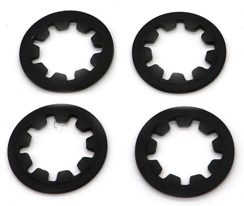 12 قطعة من صواميل الجيتار وغسالات وغسالات القفل لأواني CTS الأمريكية 1/4 2-موصل جيتار/مقبس إخراج الجهير in Kuwait