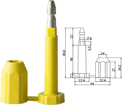 250 PCS Bolt Seal, Container Tamper Evident Seals, High Security Seal with Serial Number, One Time Use Barrier Seals for Trailer, Truck, Train Cargo, Shipping, Container in Saudi Arabia