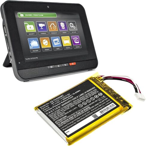 بطارية بديلة لشاشة أمن Home Xfinity ، Technicolor TCA203 TCA203COMG ، P/N GSP0555771 BP-TCA-12/2510 SN (4500mAh) Li-Polymer in Kuwait