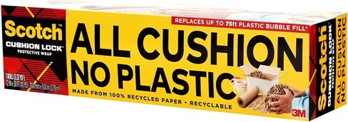غلاف واقية من قفل وسادة سكوتش ، 12 بوصة × 30 قدمًا ، يحل محل الفقاعة البلاستيكية والوسائد والتوافق لتأمين وحماية حل التعبئة والتغليف المستدام للتعبئة والشحن والتحرك ، in Kuwait