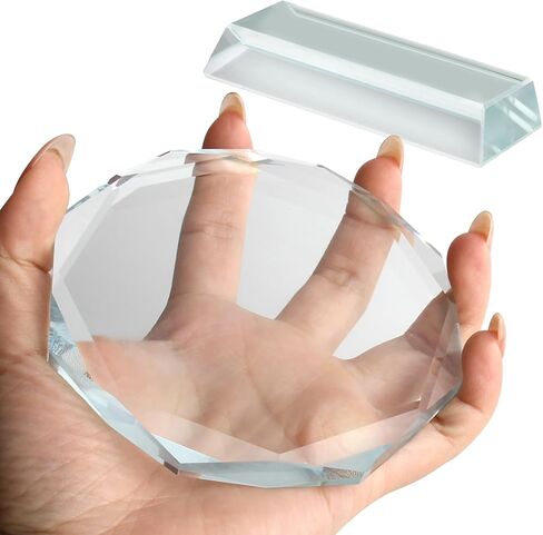 3 Pack Sublimation Blanks Crystal Picture Frames, Octagonal Acrylic Trophies for DIY Heat Transfer, 4x4 Inch Clear Glass Award Plaques for Personalized Gifts, Tabletop Decor for Golf Tournaments & Parties in Saudi Arabia