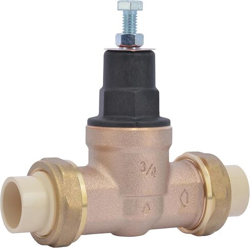 Cash Acme EB45 Pressure Regulating Valve, Double Union, 1 Inch CPVC, Metal Top, 60 PSI, PVA20M-DUVC-60 in Kuwait