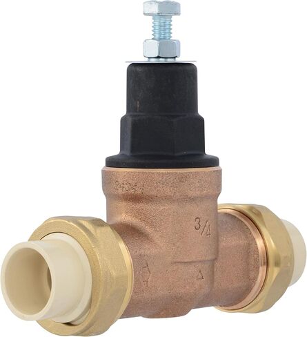 Cash Acme EB45 Pressure Regulating Valve, Double Union, 1 Inch CPVC, Metal Top, 60 PSI, PVA20M-DUVC-60 in Saudi Arabia