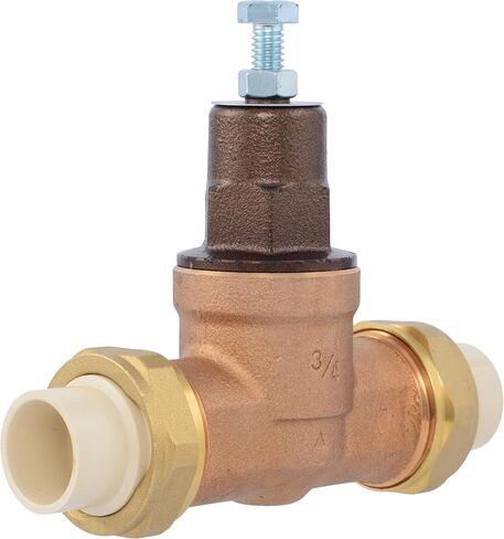Cash Acme EB45 Pressure Regulating Valve, Double Union, 1 Inch CPVC, Metal Top, 60 PSI, PVA20M-DUVC-60 in Saudi Arabia