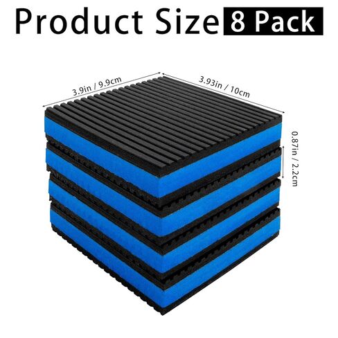 8 Pack Anti Vibration Pads, 4 x 4 x 7/8 Inch EVA Square Absorbing Mat, Rubber Sound Insulating Isolation Damping Pads for Dryer, Washing Machine, Conditioner, Treadmil in Kuwait