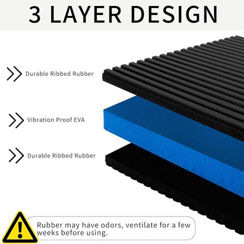 8 Pack Anti Vibration Pads, 4 x 4 x 7/8 Inch EVA Square Absorbing Mat, Rubber Sound Insulating Isolation Damping Pads for Dryer, Washing Machine, Conditioner, Treadmil in Kuwait