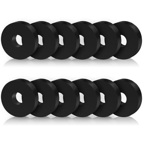 8PCS Rubber Isolation Pads, 1.5 Inch OD 0.5 Inch ID 0.4'' Thick Rubber Washers Thick Mechanical Vibration Damping Pads Anti Vibration Isolation Isolator Washer in Saudi Arabia