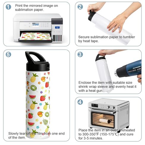 100 قطعة من Tosnail أكمام ملفوفة بالانكماش الحراري، أغلفة أكياس بيضاء قابلة للانكماش مقاومة للحرارة، أنبوب كم تصعيد فارغ للأكواب، 9 × 14 بوصة، 8 × 8 بوصة، 7 × 11 بوصة، 5 × 10 بوصة، 3 × 4 بوصة in Kuwait