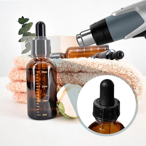 200Pcs Shrink Wrap for Bottles, 45×30mm Shrink Wrap Bands for Essential Oil Bottle Dropper Bottle, PVC Bottle Seals with Two Easily-Torn Line(Diameter 3/4 to 1 Inch) in Kuwait