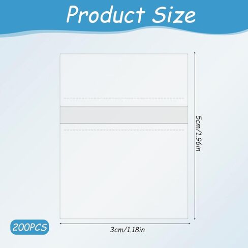 200 قطعة من غلاف الانكماش للزجاجات، أشرطة انكماش شفافة مقاس 50 × 30 مم، سدادات حرارية قابلة للانكماش مع خطين سهل التمزق لزجاجات أنبوب اختبار زجاجات الزيوت العطرية in Kuwait