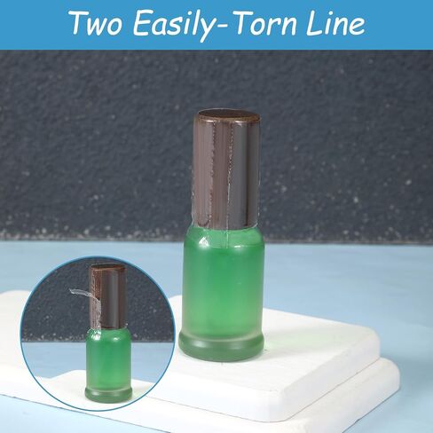 200 قطعة من غلاف الانكماش للزجاجات، أشرطة انكماش شفافة مقاس 50 × 30 مم، سدادات حرارية قابلة للانكماش مع خطين سهل التمزق لزجاجات أنبوب اختبار زجاجات الزيوت العطرية in Kuwait