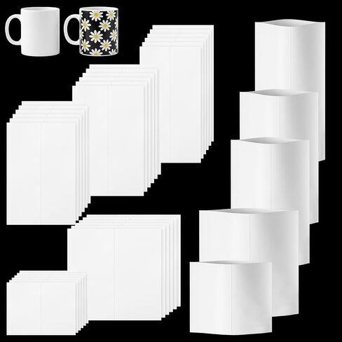 100 قطعة من أغلفة الانكماش الحراري، أكياس تغليف بيضاء، أنبوب للأكواب والأكواب والأكواب والمزيد، 5 أحجام مختلفة، 9 × 14 بوصة، 8 × 8 بوصة، 7 × 11 بوصة، 5 × 10 بوصة، 3 × 4 بوصة in Kuwait