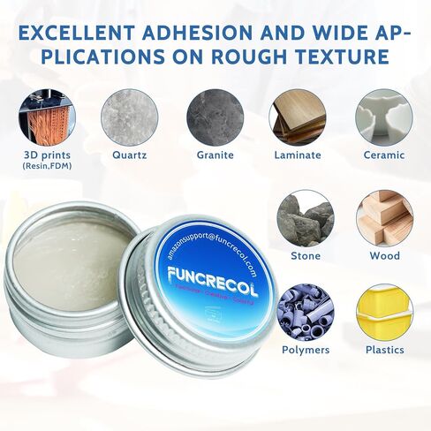 Toothpaste-Like Consistency Light Curing Putty 15g and 5g UV Putty kit, 365-405nm Fast Cure, Sand & Paint Ready, Opaque Multi-Surface Repair Filler for Crafts & 3D Prints in Kuwait