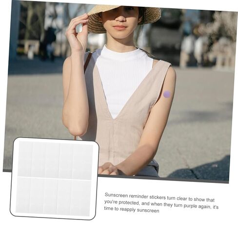 Ciieeo UV Detection Stickers 10 Sheets of Portable UV Testing Patches for Skin Protection Sun Blocking Stickers in Saudi Arabia