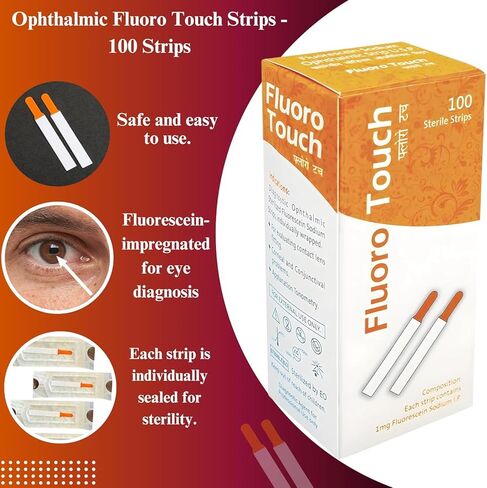 Diagnostic Ophthalmic Fluoro Touch Strips -100 Strips in Saudi Arabia