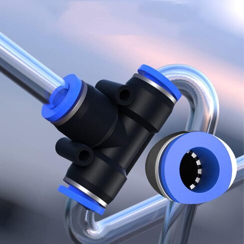 أنبوب موصل الهواء أنبوب تركيبات الإفراج السريع دفع المياه في خرطوم البلاستيك 4/6/8/10 مللي متر PU PY موصلات 1 قطعة (PE ، 10 مللي متر) in Kuwait