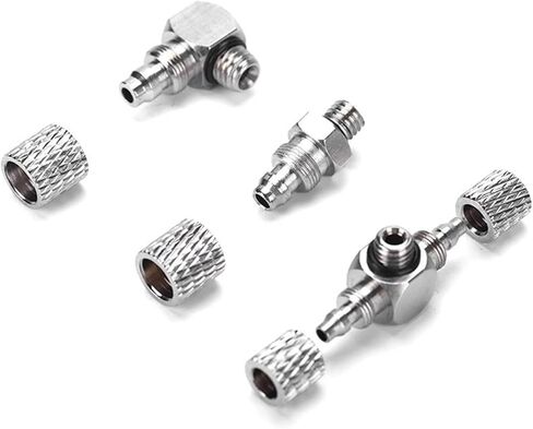 5 قطعة ذكر صغير الموضوع M3 M4 M5 M6-أنبوب الهواء OD 3 مللي متر هوائي مفاصل توصيل الانابيب المسمار من خلال المناسب (6-M5 ، WX-KPC) in Kuwait